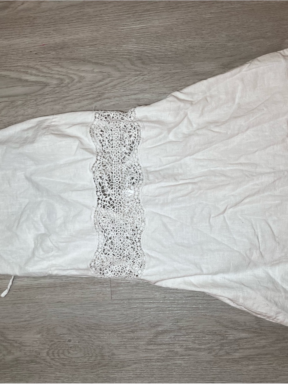 Abercrombie & Fitch white crocheted lace midi dress Size S - Picture 10 of 11